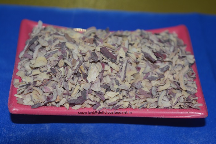 Delicious Food Dehydrated Red Onion Chopped